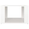 vidaXL Нощна масичка, бяла, 57x55x36 см, инженерно дърво