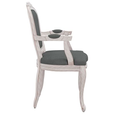 vidaXL Трапезен стол, тъмносив, 62x59,5x100,5 см, текстил
