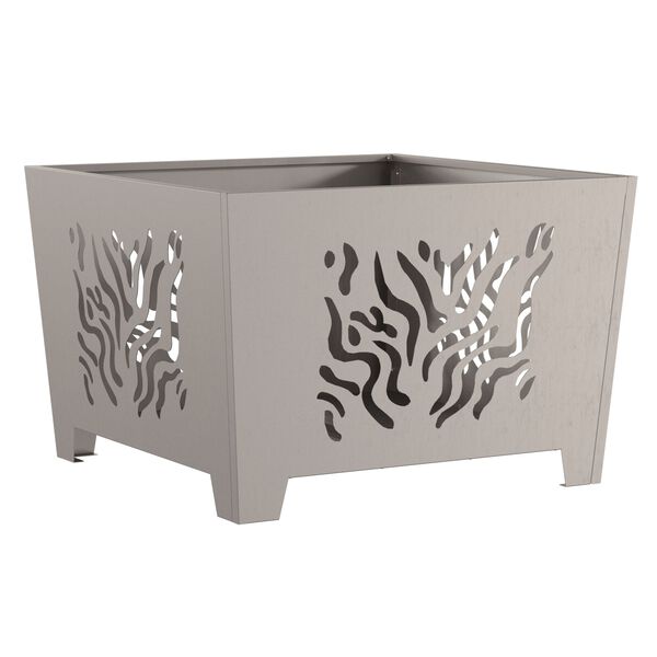 vidaXL Огнище Кафяво 60 x 60 x 40 cm Стомана