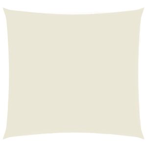 vidaXL Сенник платно, Оксфорд текстил, квадратно, 3.6x3.6 м, кремаво