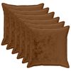 vidaXL Калъфка за възглавница 6 pcs HOUTEN Светло кафяво 70 x 70 cm