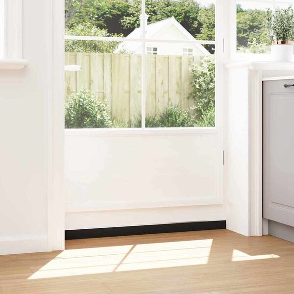 vidaXL Запечатващи четки за врата с винтово закрепване 12 pcs Сребрист