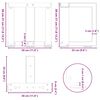 vidaXL Крака за масичка за кафе, Т-образни, 2 бр., черни, 30x25x(30-31) см, стомана