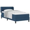 vidaXL Легло с пружинирана основа с таблото Синьо 90 x 190 cm текстил