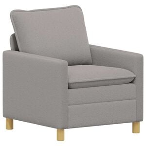 vidaXL Диван Светлосиво 76 x 81 x 87,5 см Текстил