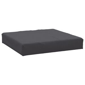 vidaXL Палетна възглавница, антрацит, 60x60x6 см, Оксфорд плат