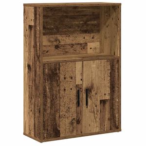 vidaXL Библиотека, старо дърво, 60x24x85 см, инженерно дърво