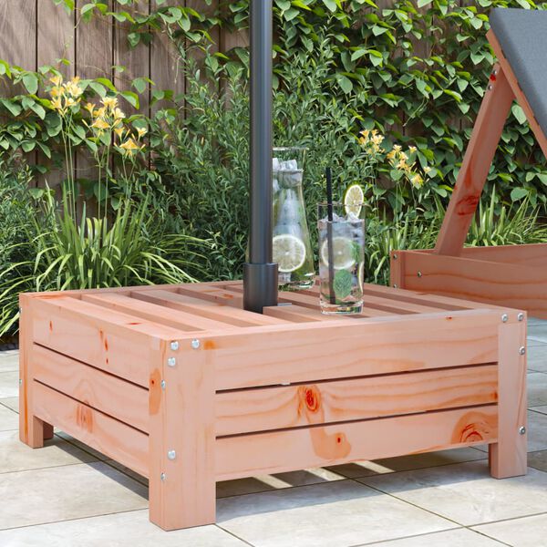 vidaXL Капак за стойка за чадър, дугласко дърво масив