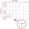 vidaXL Ограда за пасища Сребрист 25 x 0.8 m Поцинкована стомана