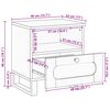 vidaXL Нощен шкаф Естествен 40 x 33 x 46 см Солидно мангово дърво