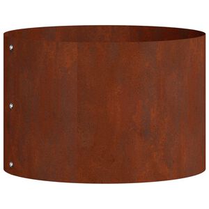 vidaXL Пръстен за саксия Ръждясало 30 x 30 x 20 cm Патинираща стомана