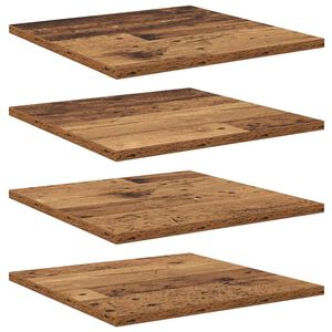 vidaXL Етажерка Борд 3 нива 4 бр. 40 x 40 x 1,5 cm Инженерна дървесина