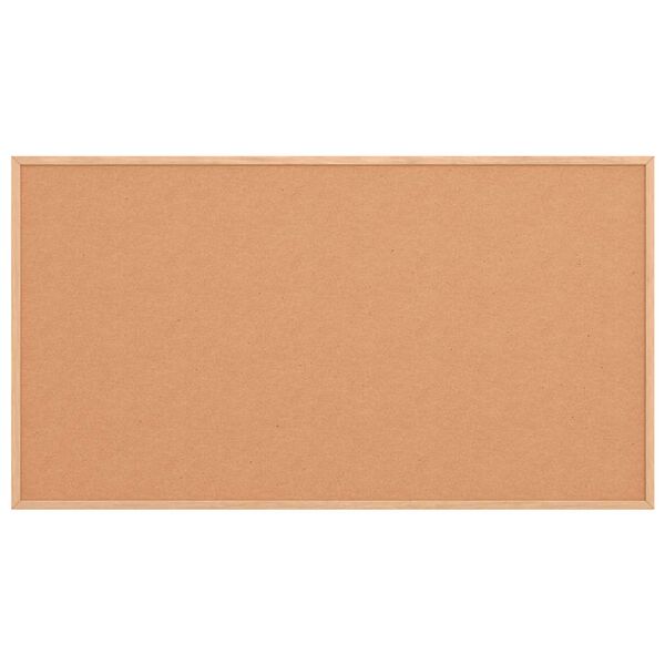 vidaXL Коркова дъска с рамка от масивна борова дървесина 100x55 см