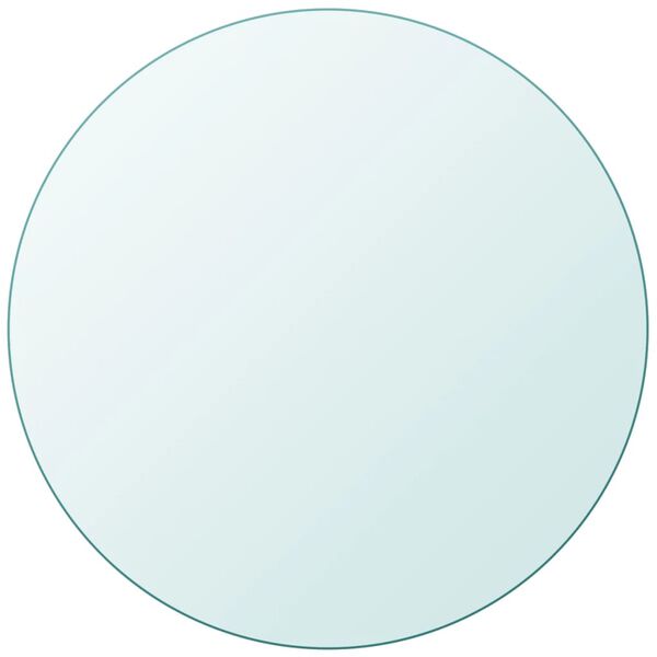 vidaXL Темпериран стъклен плот за кръгла маса, 700 мм