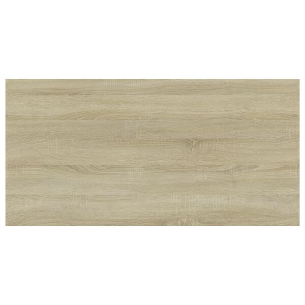 vidaXL Рафтове за етажерка, 8 бр, дъб сонома, 60x30x1,5 см, ПДЧ