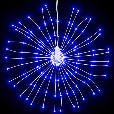 vidaXL Коледни звездни светлини 140 LED 8 бр синьо 17 см