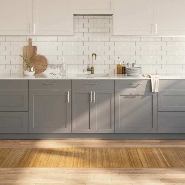 vidaXL Килим, правоъгълен, натурален, 60x400 см, бамбук