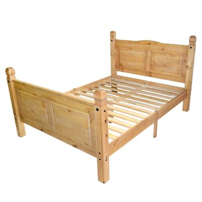 vidaXL Рамка за легло, мексикански бор, стил Корона, 160x200 см