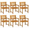 vidaXL Външна пейка 6 pcs Натурално 56 х 55,5 х 90 см