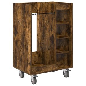 vidaXL Голф шкаф с колело Едноцветен Димян дъб 65 x 45 x 98 см