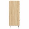 vidaXL Сайдборд, дъб сонома, 69,5x34x90 см, инженерно дърво
