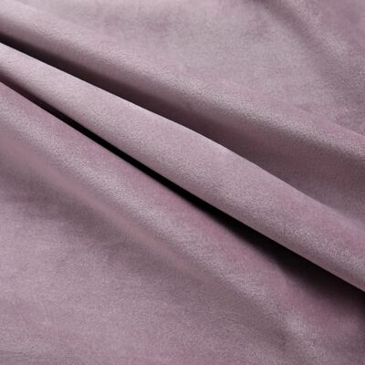 vidaXL Затъмняващи завеси с халки, 2 бр, кадифе, розови, 140x225 см