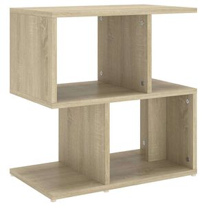 vidaXL Нощно шкафче, дъб сонома, 50x30x51,5 см, инженерно дърво