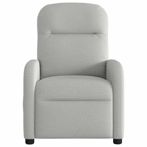 vidaXL Recliner Chair Cloud Grey Fabric