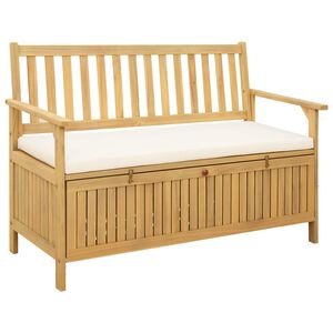 vidaXL Пейка с място за съхранение 2 -Seater 120 x 63 x 84 cm