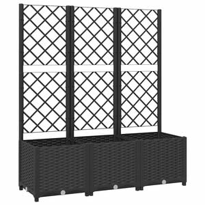 vidaXL Градината Черно 120 x 40 x 136 cm