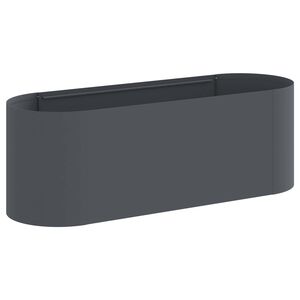 vidaXL Вдигната леха за градина Антрацит 120 x 40 x 40 см
