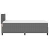 vidaXL Легло с пружинирана основа Светлосив и бял 203 x 80 x 88 см