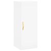 vidaXL Висок шкаф, бял, 34,5x34x180 см, инженерно дърво
