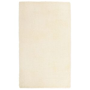vidaXL Шаги килим с дълъг косъм, NAVARRA, кремав, 60x100 см, полиестер