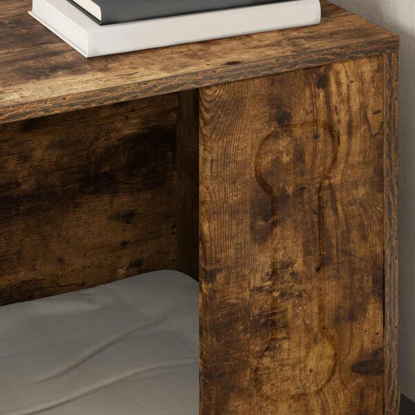 vidaXL Кучешка къща Димян дъб 44 x 42 x 49 см Инженерно дърво