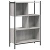 vidaXL Библиотека, сив сонома, 72x28x109 см, инженерно дърво