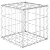 vidaXL Кубичен габион повдигната леха, стоманена тел, 30x30x30 cм