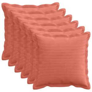 vidaXL Калъфка за възглавница 6 бр. HOUTEN Червено оранжево 30 x 30 cm