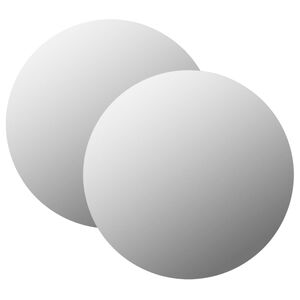 vidaXL Стенни огледала, 2 бр, 40 см, кръгли, стъкло