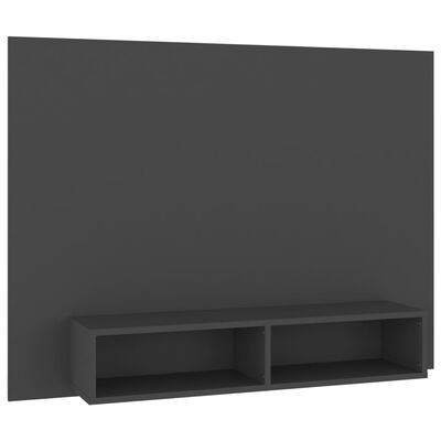 vidaXL Стенен ТВ шкаф, сив, 120x23,5x90 см, ПДЧ