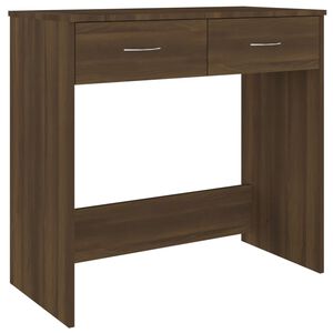 vidaXL Бюро Кафяв дъб 80x40x75 cm Инженерна дървесина