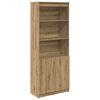 vidaXL Висок шкаф, Artisan Дъб, 70x35x180 см, инженерно дърво