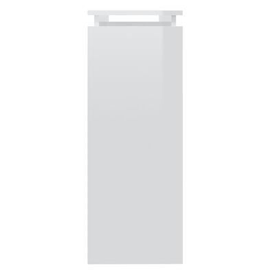 vidaXL Конзолна маса, бял гланц, 102x30x80 см, ПДЧ