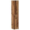 vidaXL Висок шкаф 2 pcs Старо дърво 30 x 42,5 x 185 см