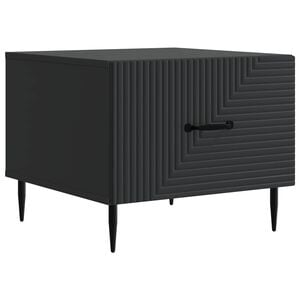 vidaXL Масичка за кафе Черно 49 x 50 x 40 см Инженерна дървесина