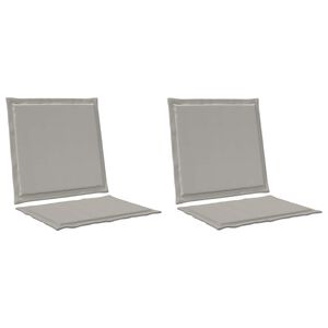 vidaXL Възглавници за седалката и гърба 2 pcs Светлосиво