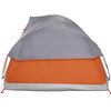vidaXL Семейна куполна палатка 11 местна сиво-оранжева водоустойчива