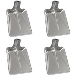 vidaXL Глава на лопата 4 pcs Сребрист 43 x 32,5 см Алуминий