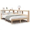vidaXL Легло с етажерка за книги, без матрак, 120x200 см, бор масив