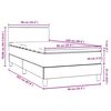 vidaXL Box Spring легло с матрак Тъмнозелено 90x220 cm Кадифе